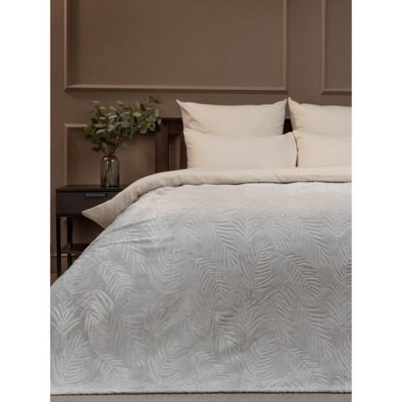 Texrepublic blanket, size 200x220 cm, gray color