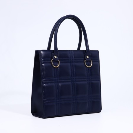 Bag Female Tout with zipper, blue color-2