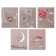 Notebook of 48 sheets in the cage "Romance", cover coated cardboard, selective varnish, foil, kongrev, mix