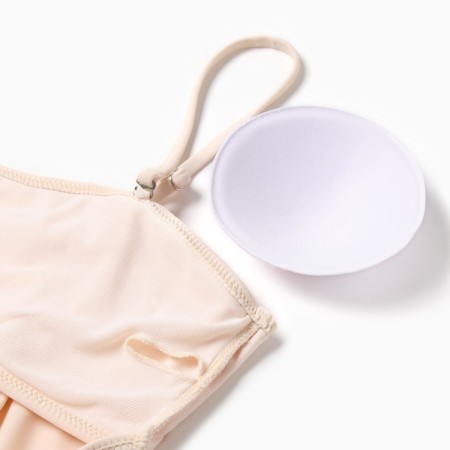 Swimsuit Assed female minku Milk color, size 48-4