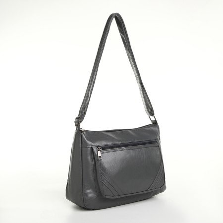 Women's bag with lightning, gray color-2