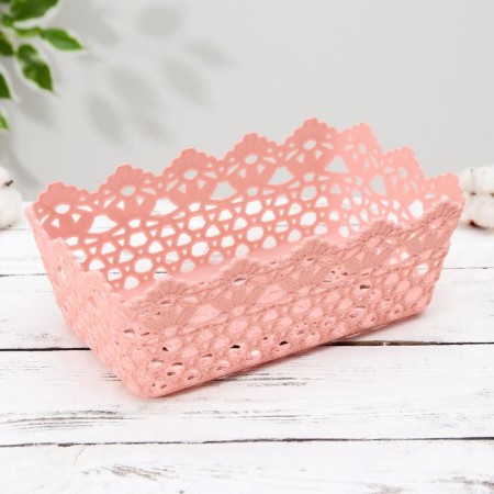 Melange storage basket, plastic, 24.5 × 15 × 9 cm, color mix-1