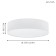 Lamp Passteri, 3x60W E27, white color