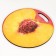 Board cutting and serving round kitchen "peach in context", 25.5 cm