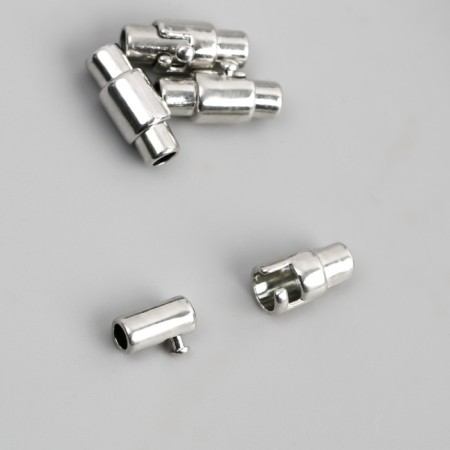 Magnetic housing fastener for the cord silver 0.3x1.5 cm-3
