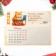 The calendar torn on the magnet "Cat - 2" with a block for records, 2025, 15 x 20 cm
