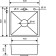 Kitchen sink "RMS" MR-5050, mortise, thickness 3.0 and 1 mm, basket, dispenser, satin