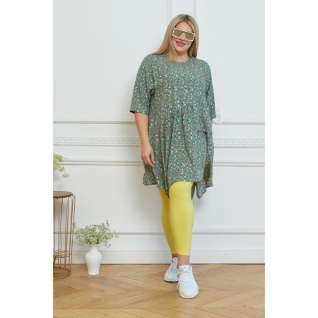 Female legins, size 64, light yellow color-2