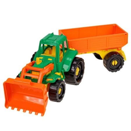 Tractor "Ivan", a bulldozer with an on -board trailer, farm