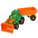 Tractor "Ivan", a bulldozer with an on -board trailer, farm