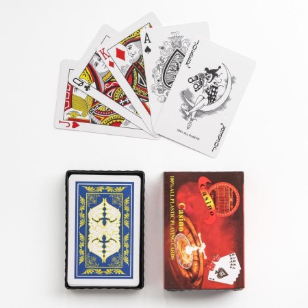 Plastic Plastic Maps "Roulette", 54 pcs, 25 μm, 8.8 x 5.8 cm, mix