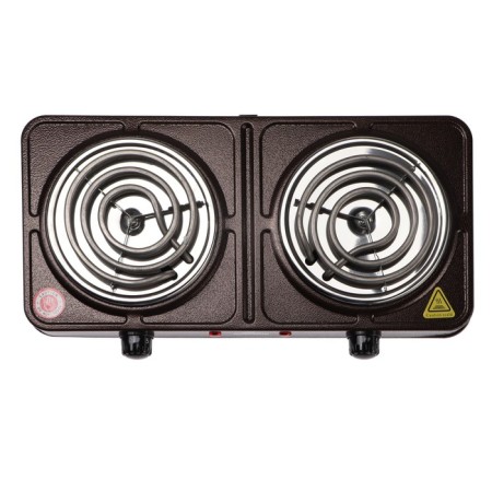 Electric Tile "Dobrynya" DO-2207, 2000 W, 2 burners, brown-1