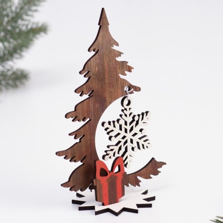 New Year's decor "Christmas tree", height 15 cm.-1