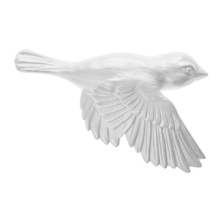 Decoration wall -mounted, gypsum panel "birds", 5 pcs, silver-6
