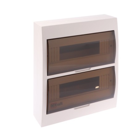SE DEKRAFT shield ShRN-P-24, 24 modules, hinged, IP41, White, 31013Dek