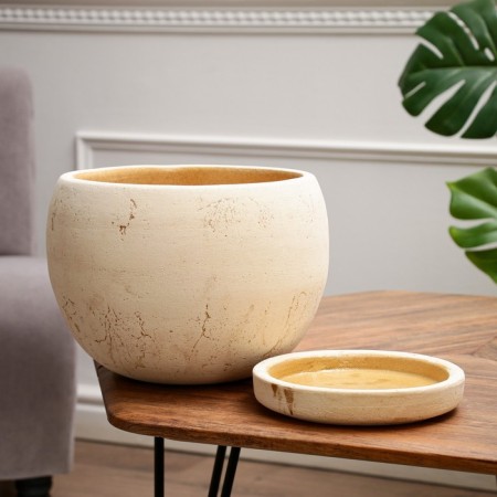 Flower -shaped pot "Medium ball", 8 l, diameter 25 cm, height 21 cm-6