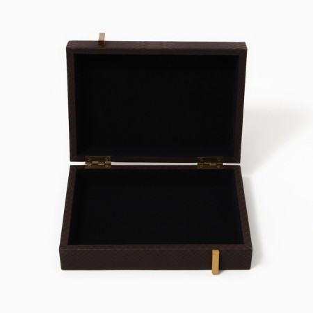 Leather jewelry box, 23 x 16 x 7 cm-4