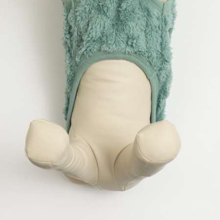Knitted sweater, velor, size S (DS 25, Osh 24, OG 35 cm), turquoise-3