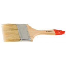 Brush flat bison 4-01001-100, natural bristles, wooden pen, 100mm