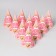 Colling Festive Paper "1 year. Baby ", balls and stars, 16 cm, pink color