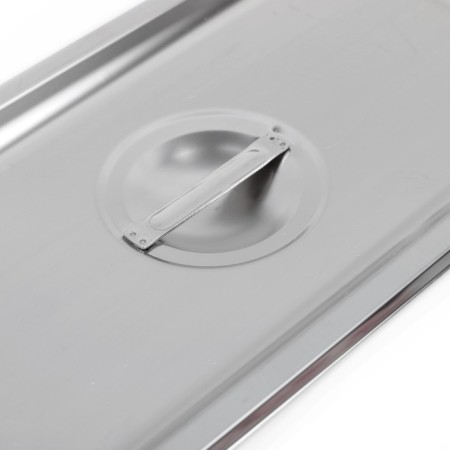 A stainless steel cover to gastro power 1/3, 32.5 × 17.6 × 1.5 cm, thickness 0.8 mm-1