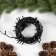 Garland “thread” 10 m, IP44, UMS, dark thread, 100 LED, white glow, flickering all LEDs, 24 V