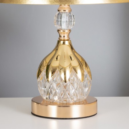 Eleanor desktop lamp 1x40W E27+backlight, gold 27x27x45cm-3