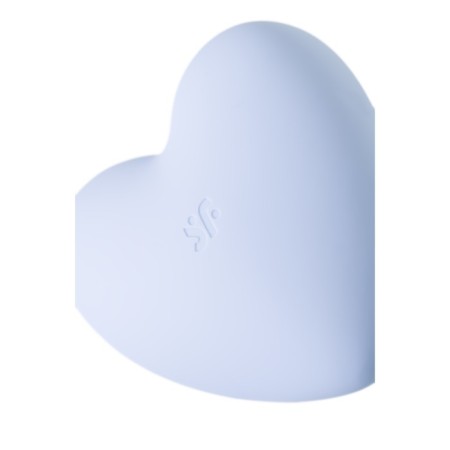 Vacuum-wave contactless stimulator of the Satiffyer Cutie Heart, silicone, blue color-4