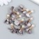 Decor for creativity Textile "Flower with a pearl. Gray" set 10 pcs 2.5 cm