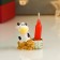 Souvenir Polystone SPRACTER with a candle "Bowing of a gland with coins" MIX 4.5x4.3x3 cm