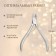 Manicure nippers for cuticle, 9.5 cm, blade length - 9 mm, silver color