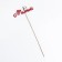 Topper 3D "sweet", red 13x4 cm