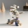 Polystone souvenir "New Year's sparks in a cap on a snag with berries" 5.5x11x11.5 cm