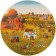 The plate is wall -mounted "rural motifs. Summer ", 19 cm