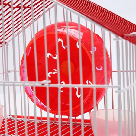 A cage for rodents equipped RT-2T, 22 x 16 x 20 cm, red (packing 30 pcs)-5