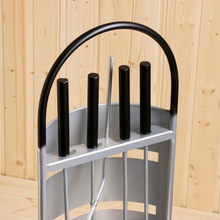 Fireplane set 66cm: brush, scoop, poker, tongs-2