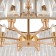 Suspension lamp Maytoni Mod094PL-08G, 8HE14, 60W, 60x60x89.5 cm, Color gold