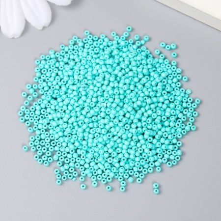 Glass beads 12/0 "bright blue" 15 grams-1