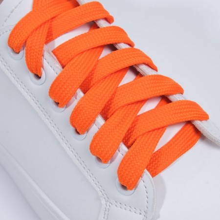 Shoes for shoes, steam, flat, 12 mm, 120 cm, color neon -neon color-1