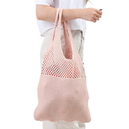 ALOSKA 38 x 62 cm, handle 22 cm, cell 0.5 cm, peach-1