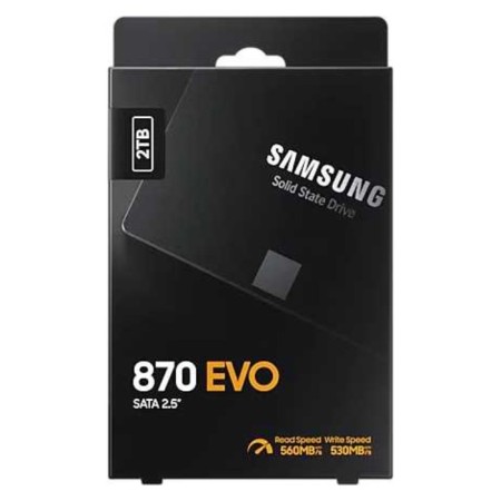 SSD Samsung Sata III 2TB MZ-77E2T0BW 870 EVO 2.5 "-8