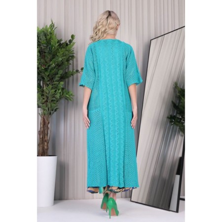 Cardigan female, size 44, green color-9