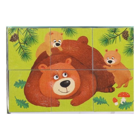 Smart cubes "Forest inhabitants" 6 pieces-1