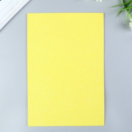 Foamiran glitter Magic 4 Hobby 2 mm cent. yellow, 20x30 cm