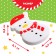 New Year's Everage "Snowman", with a holder, white color