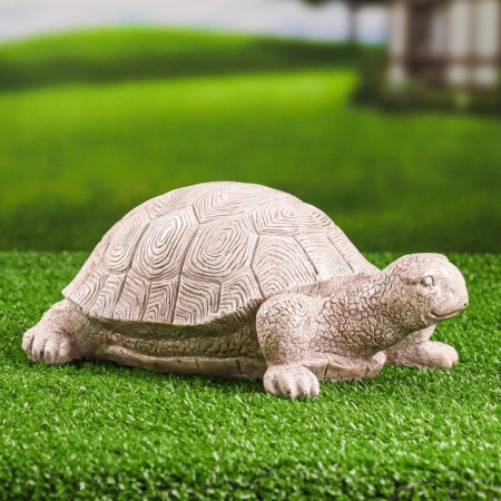 Garden figure "Turtle Big" ivory, 28x16x10cm-1
