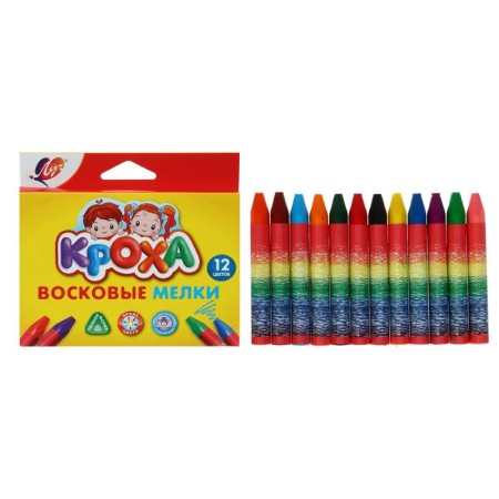 Loads wax 12 colors "crumb", triangular