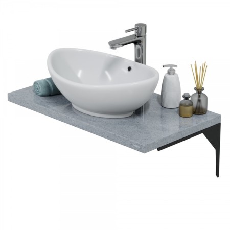 Santa mourning marble tabletop 805x35x450 cm, color granite gray-2