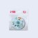 Folding mirror "flowers", d = 7.5 cm, blue color
