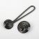 Decorative fastener, d = 2.5/3 cm, black color